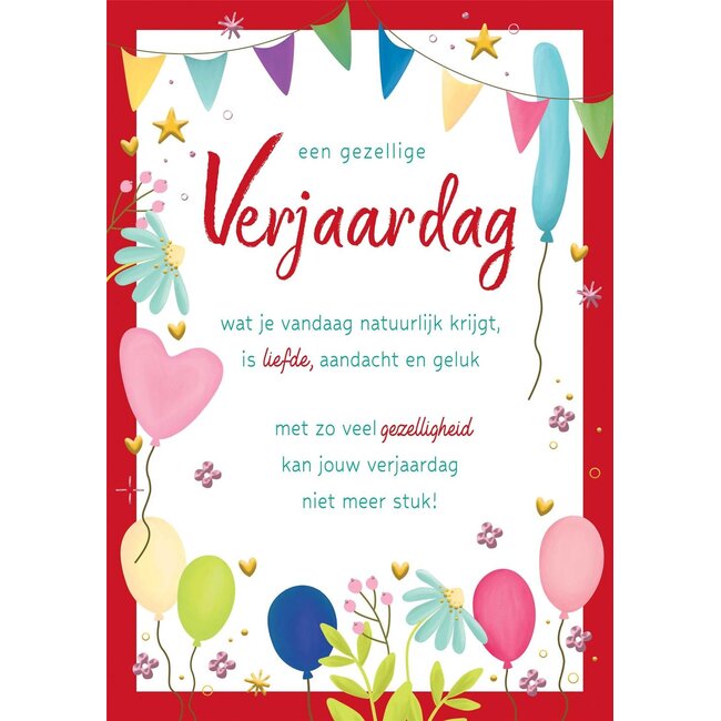 PaperClip Kaart - Verjaardag - Lifetime of love - 01-LV.GBE.0004