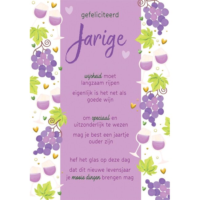 PaperClip Kaart - Jarige - Lifetime of love - 01-LV.GBE.0005