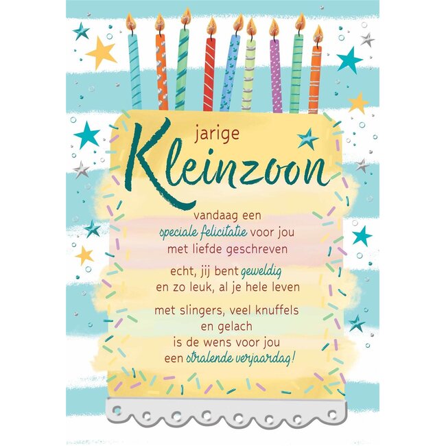 PaperClip Kaart - Jarige kleinzoon - Lifetime of love - 01-LV.GBE.0008