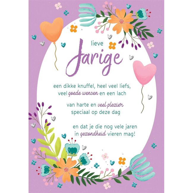 PaperClip Kaart - Lieve jarige - Lifetime of love - 01-LV.GBE.0010