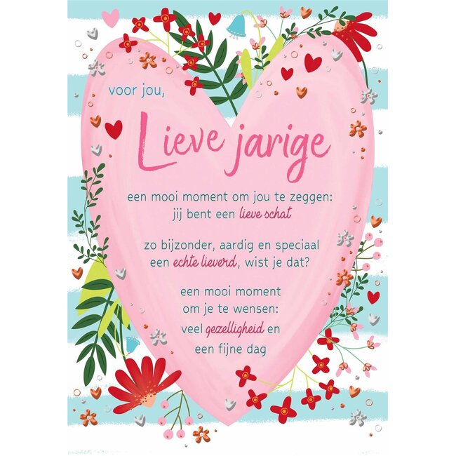 PaperClip Kaart - Lieve jarige - Lifetime of love - 01-LV.GBE.0011