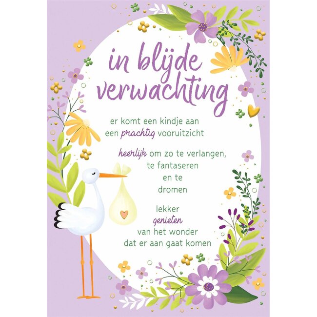 PaperClip Kaart - In blijde verwachting - Lifetime of love - 01-LV.GBE.0021