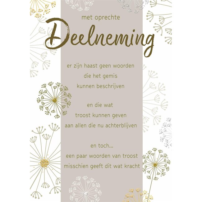 PaperClip Kaart - Met oprechte deelneming - Lifetime of love - 01-LV.GBE.0048