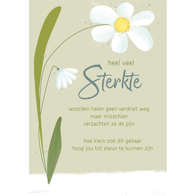PaperClip Kaart - Heel veel sterkte - Lifetime of love - 01-LV.GBE.0044
