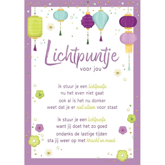 PaperClip Kaart - Lichtpuntje voor jou - Lifetime of love - 01-LV.GBE.0041