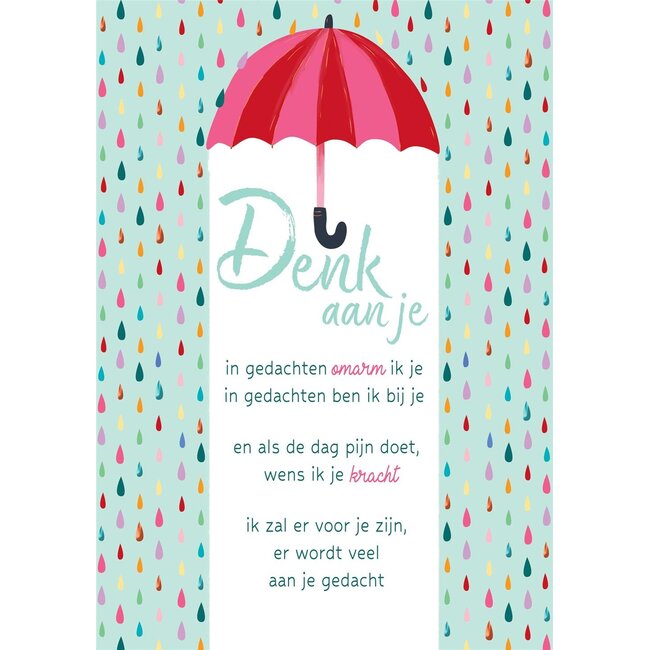 PaperClip Kaart - Denk aan je - Lifetime of love - 01-LV.GBE.0038