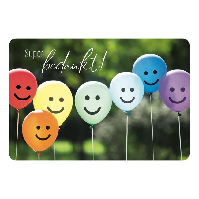 PaperClip Kaart - Super bedankt! - Photo factory - MBE.6037