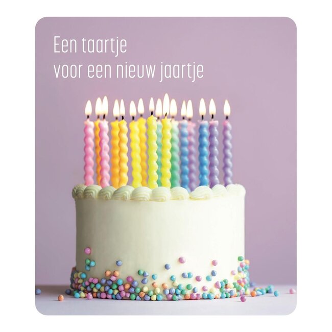 PaperClip Kaart - Een taartje voor een nieuw jaartje - Photo factory - VVE.6012