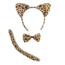 Partychimp Verkleedset - Luipaard - Diadeem, staart & strik