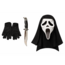 Partychimp Masker - Ghost face - Met capuchon, handschoenen & dolk - Licentie
