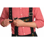 Partychimp Lederhose - Johann - Zwart - Kort - Verstelbare bretels - L