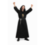 Partychimp Kostuum - Monnik - Met capuchon, kruis & koord - Zwart - XL/XXL