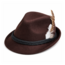 Partychimp Hoed - Oktoberfest - Tirol - Deluxe - Donker bruin