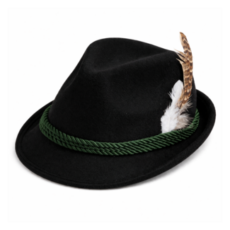 Partychimp Hoed - Oktoberfest - Tirol - Deluxe - Zwart