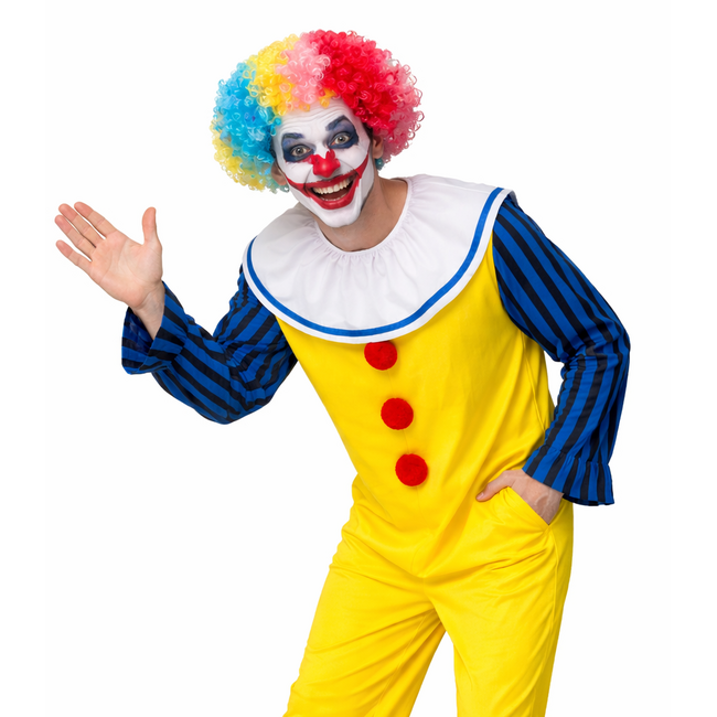 Partychimp Kostuum - Scary Clown - Met pruik - XL