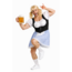 Partychimp Kostuum - Der Alpenrocker - Mannendirndl - Met Pruik - L/XL