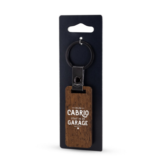 Miko Sleutelhanger - Lekker stoer - Cabrio - Hout
