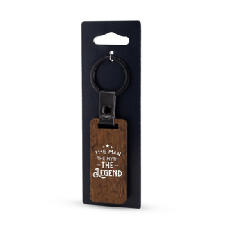 Miko Sleutelhanger - Lekker stoer - The man - Hout