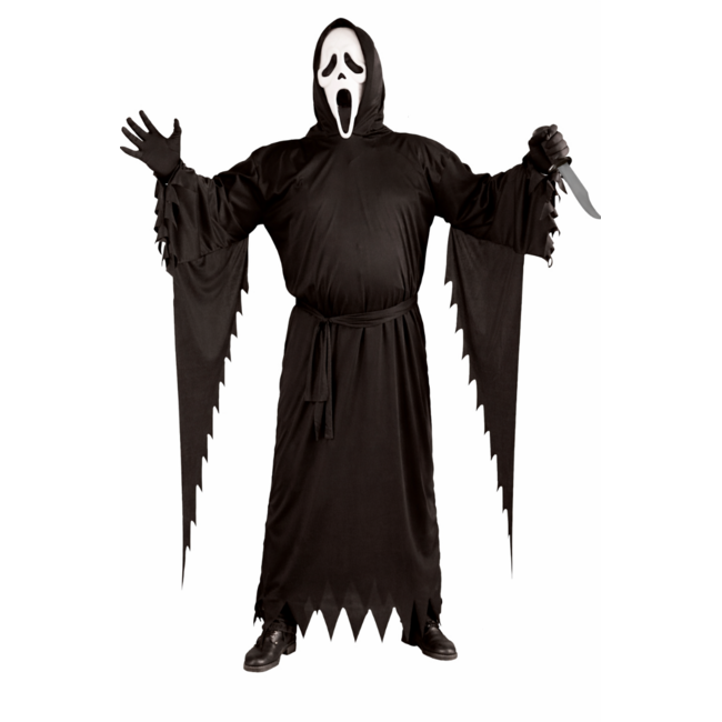Partychimp Kostuum - Ghost face - Inclusief masker - Licentie - S/M/L