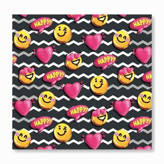 PaperClip Kaart - Muziek - Happy smileys - 039