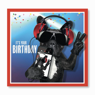 PaperClip Kaart - Muziek - It's your birthday - 017