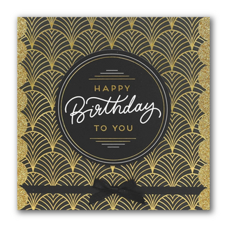 PaperClip Kaart - Happy birthday - Glitter & Glamour - SQA.3026