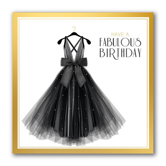 PaperClip Kaart - Have a fabulous birthday - Glitter & Glamour - SQA.4013