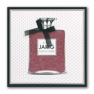 PaperClip Kaart - Jarig - Glitter & Glamour - SQE.3011
