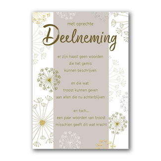 PaperClip Kaart - Met oprechte deelneming - Lifetime of love - 01-LV.GBE.0048