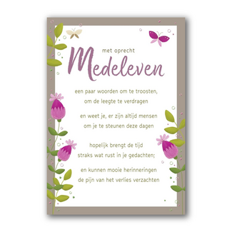 PaperClip Kaart - Met oprecht medeleven - Lifetime of love - 01-LV.GBE.0046