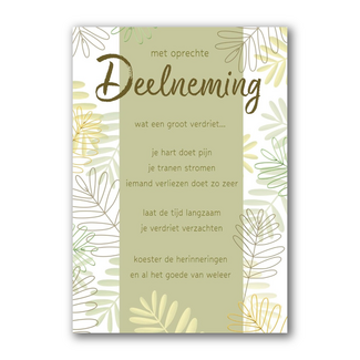 PaperClip Kaart - Met oprechte deelneming - Lifetime of love - 01-LV.GBE.0045
