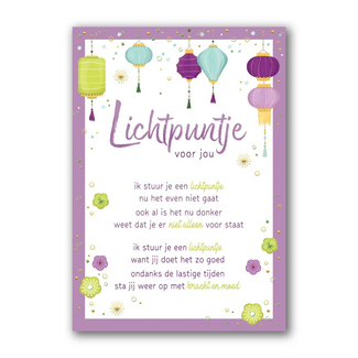 PaperClip Kaart - Lichtpuntje voor jou - Lifetime of love - 01-LV.GBE.0041