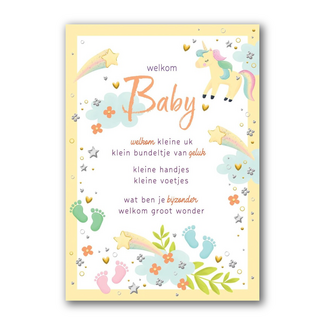 PaperClip Kaart - Welkom baby - Lifetime of love - 01-LV.GBE.0026