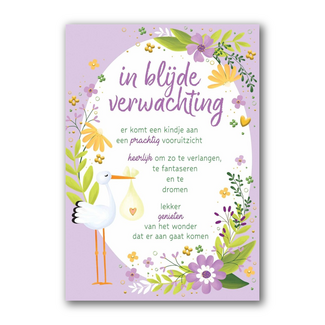 PaperClip Kaart - In blijde verwachting - Lifetime of love - 01-LV.GBE.0021