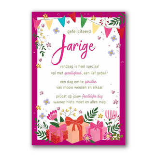 PaperClip Kaart - Gefeliciteerd jarige - Lifetime of love - 01-LV.GBE.0017