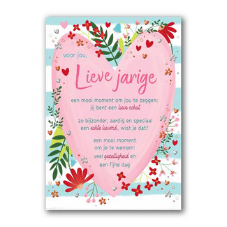 PaperClip Kaart - Lieve jarige - Lifetime of love - 01-LV.GBE.0011