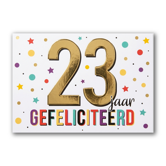Artige Kaart - Goud waard - 23 jaar - GWA14