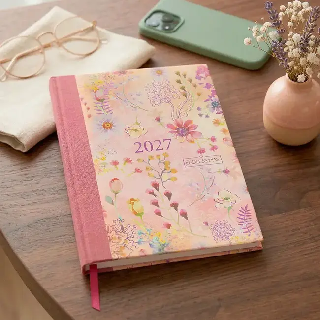 PaperClip Agenda - Endless Mae - Roze - 2027 - 04-AGE.EN.2712-2