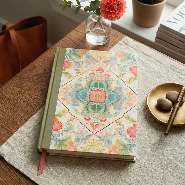 PaperClip Agenda - Botanische tegelmandala - Endless Mae - 2027 - 04-AGE.EN.2712-1