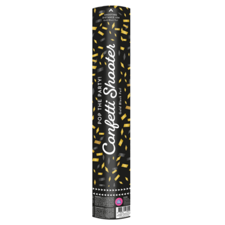 Paper Dreams Confettikanon - Goud, zwart - 40cm