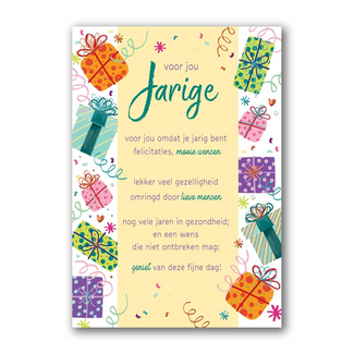 PaperClip Kaart - Jarige - Lifetime of love - 01-LV.GBE.0003