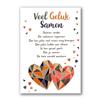 Artige Kaart - Veel geluk samen - Intense - TE010-C