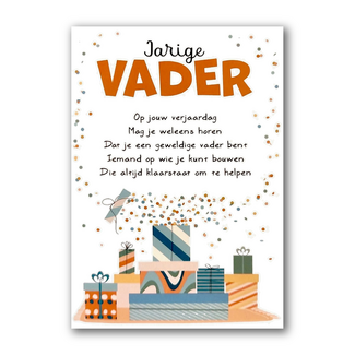 Artige Kaart - Jarige vader - Intense - TE034-D