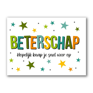 Artige Kaart - Beterschap - Eyecandy - EC45 -D