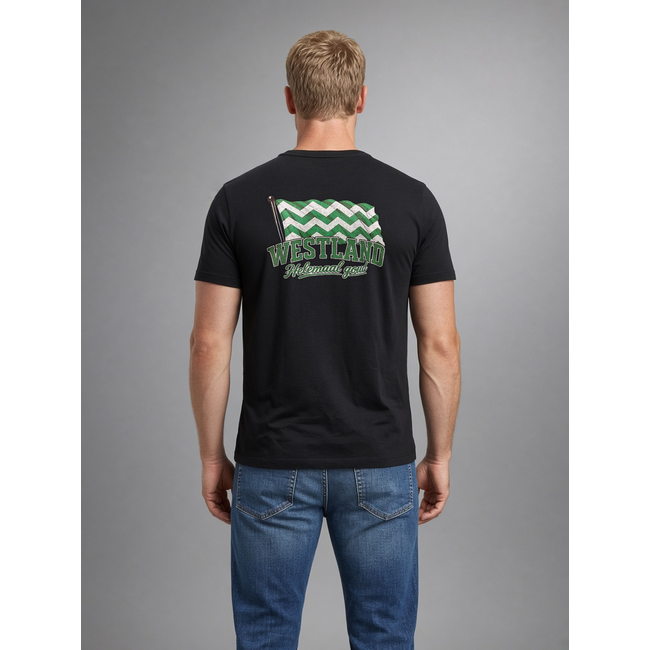 1234feest Shirt - Westland, helemaal goud - Zwart - S
