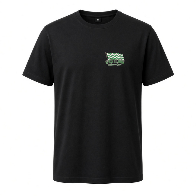 1234feest Shirt - Westland, helemaal goud - Zwart - M