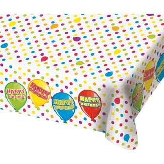 Folat Tafelkleed - Happy birthday - 180x130cm