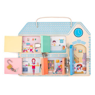 Puzzel - Slotenpuzzel - Huis - 31x27x4cm