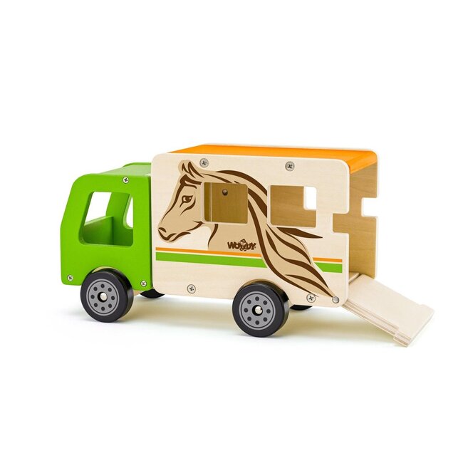Auto - Truck - Paardentransport - 25,3x10,7x14,5cm