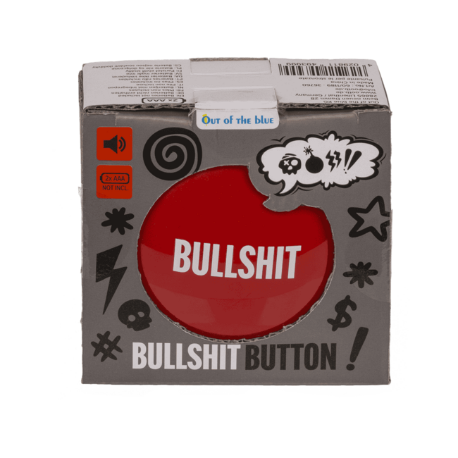 Out of the Blue Bullshit - Knop - 6 geluiden - 9cm